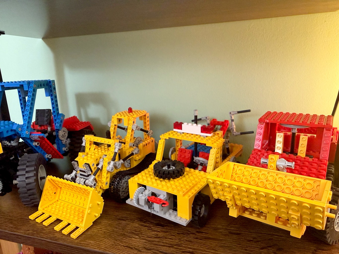 Collection of classic LEGO Technic models from the 1980s and 1990s