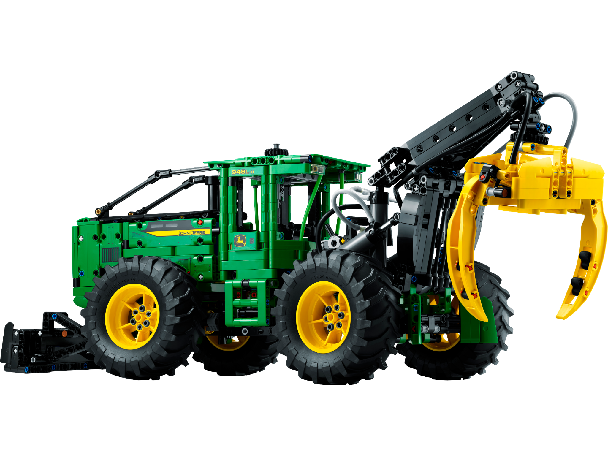 LEGO Technic John Deere 948L-II Skidder with articulated boom and grapple